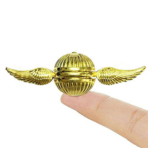 Quiet Desk Toys for School Home Office Wizard Golden Fidget Finger Hand Spinners Toys for Kids Adults Cool Magic World Power Orb Ball Toys Fidgets Best Gift for Sensory Anxiety ADHD Stress Relief 
